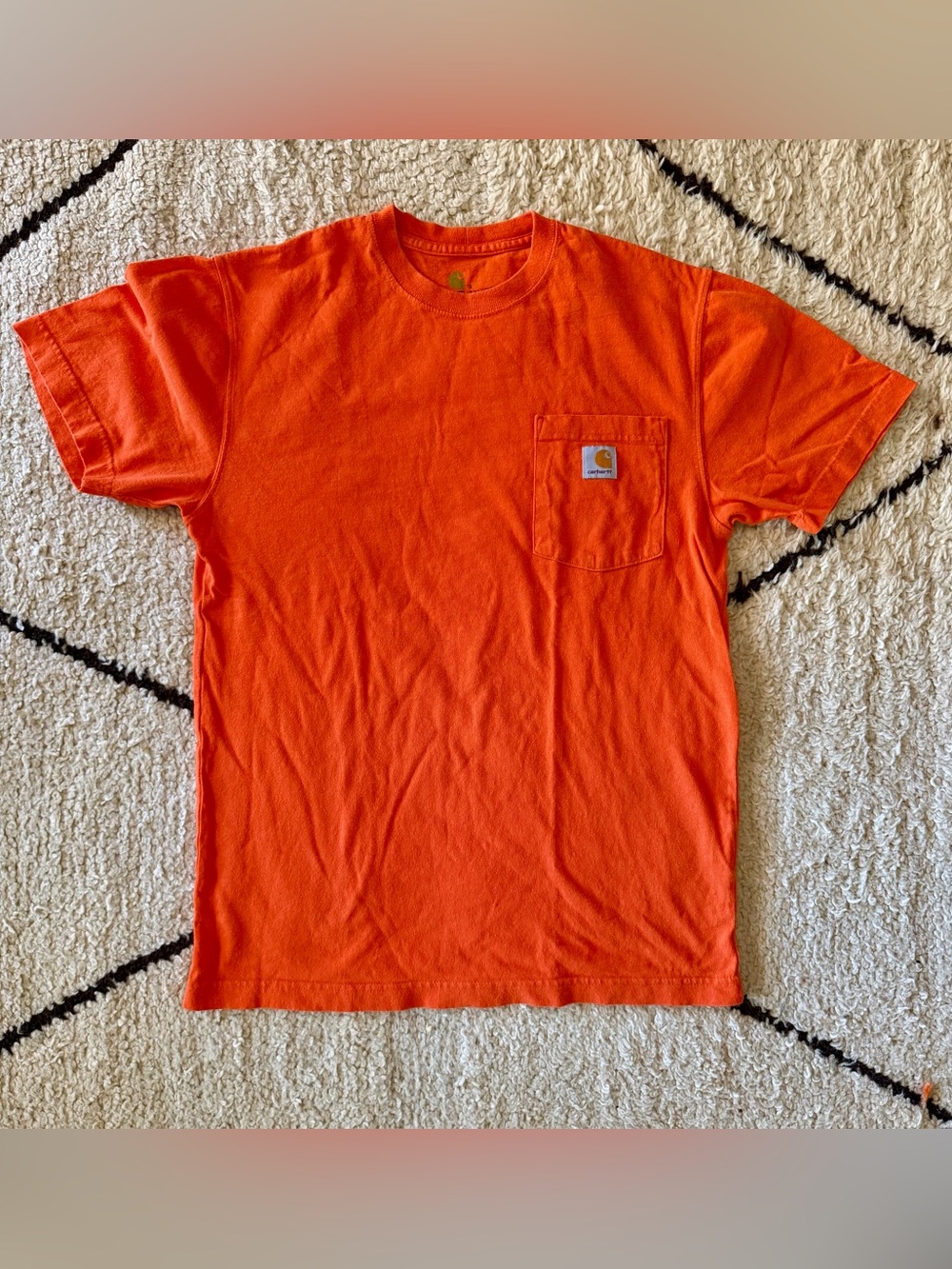 Carhartt Orange Short Sleeve Pocket Tee